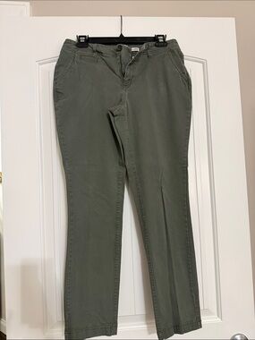 Women’s Olive Green Chino Pants